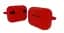 Чохол-накладка DK Silicone Candy Friendly з карабіном для Xiaomi QCY T10/T10 Pro/T11 (red) - мініатюра 3
