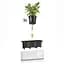 Вазон Lechuza Cube Glossy Triple 40х14х14 см антрацит (13671) - мініатюра 3