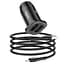 Адаптер автомобильный HOCO Lightning Cable Wise road dual port car charger set NZ4 2USB, 4.8A - миниатюра 1