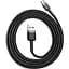 Кабель Baseus cafule Cable USB For Micro 2.4 A 0.5 M Gray Black (CAMKLF-AG1) - мініатюра 1