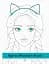Розмальовка #Girls#Fashion#Cats - мініатюра 1