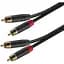 Коммутационный аудио кабель Roxtone 2xRCA-2xRCA GPT-C160-L1 1м - миниатюра 1