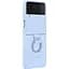 Оригінальний силіконовий чохол із кільцем Samsung для Galaxy Z Flip4 Silicone Cover with Ring Arctic Blue EF-PF721TLEGUA - мініатюра 1