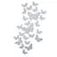 Дзеркальний декор Wall Sticker SW-00002521 акриловий самоклеючий Метелики 25 шт. срібло - мініатюра 1