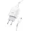 Зарядний пристрій Hoco C72A Glorious (1USB, 2.1А) White (6931474713001) + кабель MicroUSB - мініатюра 4