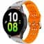 Браслет Flower для Samsung Galaxy Watch Active 2 44mm - сіро-жовтогарячий ширина кріплення 20мм силікон Watchbands (W38-6WB59415016) - мініатюра 1