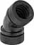 Фітінг Thermaltake Pacific G1/4 PETG Tube 45-Degree Dual Compression 16mm OD – Black - мініатюра 1