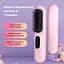 Бездротова щітка вирівнювач для волосся AIMED Hair Straightener Brush Wireless рожева - мініатюра 6