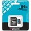 Карта памяти Kingston 64GB microSDXC сlass 10 UHS-I U3 V30 A2 Canvas Go Plus G4 (SDCG4/64GB) - миниатюра 3
