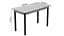 Стіл кухонний Ferrum-decor Маріо 75x120x60 Чорний ДСП Бетон 16мм (FRD-105584) - мініатюра 3