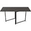 Стол трансформер книга Панама Ferrum-decor 75x148x68 Черный металл ДСП Венге Магия 16 мм (FRD-106827) - миниатюра 1