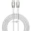 Кабель Baseus Glimmer Series Fast Charging USB-C to USB-C 100w 2m White (CADH000802) [127951] - мініатюра 1