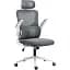 Офисное кресло GT Racer X-5728, бело-серое (X-5728 White/Gray) - миниатюра 2