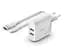 Сетевое зарядное устройство для Belkin, белый, 24 Вт, 2xUSB, кабель USB - Lightning 1м (WCD001VF1MWH) - миниатюра 1