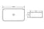 Раковина накладная Qtap Tern 610x350x135 мм, White, прямоугольная, без донного клапана QT17118140W - миниатюра 5