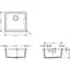 Кухонная мойка Hansgrohe S510-U450 под столешницу 500x450 Graphiteblack 43431170, Черный - миниатюра 2