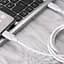 Кабель Proove Striped Silicone USB-C to USB-C 60W 1m White (CCSS60002202) [133332] - мініатюра 3