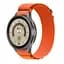 Ремінець для Samsung Galaxy Watch 4 44mm - помаранчевий Watchbands Cloth Wave ширина кріплення 20мм нейлоновий (WB024-2550472) - мініатюра 2