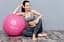М'яч для фітнесу (фітбол) Power System PS-4011 Ø55 cm PRO Gymball Pink (4011PI-0) - мініатюра 2