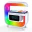 Акумуляторний нічник G-Smart G30 RGB з годинником, Bluetooth колонкою та зарядкою для телефону - мініатюра 1