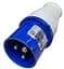 Вилка переносна Lumano ВП 16A 2P+PE (013) 220V IP44 (18858)  - мініатюра 1