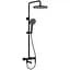 Душевая система Koer KB-56029-05 3 функции Black KR5490, Черный матовый - миниатюра 1