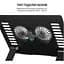 Охолоджувальна підставка для ноутбука до 15.6 дюйма OfficePro LS-122-B 2xfans Aluminum Aloy Black - мініатюра 6