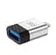 Адаптер перехідник XO NB186 Lightning to USB OTG сріблястий - мініатюра 1