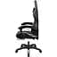 Кресло геймерское Kruger&Matz GX-150 с подставкой для ног Black/White - миниатюра 4