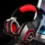 Провідна ігрова гарнітура Hunterspider Gaming with LED V1, USB, 3.5mm, 2m, black-red - мініатюра 13