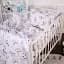 Простыня на резинке MirSon Kids Time 20-0040 Cute white zebra 60х120 см (2200009640179) - миниатюра 2