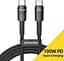 Кабель Essager Star 100W USB Charging Cable Type C to Type C 3 м Black (EXCTT1-XCC01) - миниатюра 2