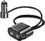 Автомобильное зарядное устройство Baseus High Efficiency One to Two Cigarette Lighter Black (CRDYQ-01) [77945] - миниатюра 3