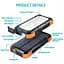 Зовнішній акумулятор Grand Solar Power bank на сонячній панелі 20000mAh PN-W12Pro - мініатюра 10