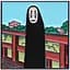 Значок Віднесені привидами Безликий Бог Spirited Away Kaonasi 3 см MK SA K 01 - мініатюра 1