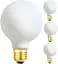 Светодиодная лампа Leools G25/G80 Dimmable Flick-Free Matt 6W Матовое стекло CRI95 Теплый белый 600LM, 60W Эквивалент Винтажная - миниатюра 1