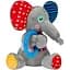 Іграшка для собак GiGwi Plush Friendz Слоненя з кільцем та пищалкою 16 см - мініатюра 1