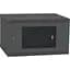 Шафа настінна Ipcom 6U, 600 x 600, перфоровані дверцята, RAL9005 (СН-6U-060х060-ДП-9005) - мініатюра 1