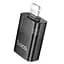 Перехідник Hoco UA36 iP male to USB female OTG transparent adapter чорний - мініатюра 3