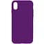 Чехол Silicone Case Full Protective (AA) NO LOGO для Apple iPhone X / XS (5.8) Фиолетовый / Ultra Violet - миниатюра 1