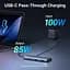 Хаб USB 3.2 Type-C ->2xUSB-A 3.2/2xUSB-C 3.2 10Гбіт/с/ 2xHDMI 4K60Гц PD 100Вт,сірий CM498 Ugreen - мініатюра 3