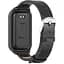 Шкіряний ремінець Mijobs для фітнес браслета Xiaomi Mi Smart Band 8 Active Black - мініатюра 1