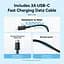 Зарядний пристрій 1xUSB-C 20W + USB-C to Lightning cable М-М Black Vention (G17B0-EU) - мініатюра 2