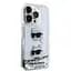 Чехол Karl Lagerfeld Liquid Glitter Karl and Choupette Head для iPhOne 15 Pro Серебристый (57983116733) - миниатюра 3