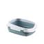 Stefanplast Queen - Туалет для котов с высокими бортами 71х55х24.5 см стальной-синий - миниатюра 1