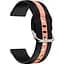 Браслет D2 Normal для Samsung Galaxy Watch 4 - черно-розовый ширина крепления 20мм силикон Watchbands (W37-2WB54973717) - миниатюра 1