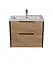 Тумба Мойдодир Line Craft 70 з умивальником Rodeo 70 дуб крафт/Чорний - мініатюра 7