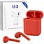 Бездротові блютуз навушники TWS i12 з боксом для заряджання Red (au061-hbr) - мініатюра 1