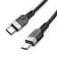 Дата кабель Hoco X109 Energy silicone Type-C to Type-C 60W (1m) Black - мініатюра 4