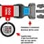 Нашийник для собак Waudog Nylon, світловідбивний, світлонакопичуючий, з QR паспортом, пластиковий фастекс, XL, 35-58х2,5 см, фіолетовий - мініатюра 4